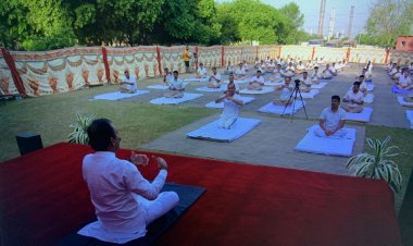Yoga and Meditation camp organized at NITSRDR, ITBP by Acharya Manish ji and ITBP