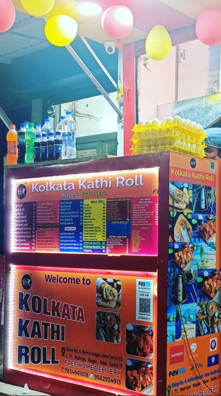 Kolkata Kathi Roll – The Best Fast Food Destination in Nehru Nagar, New Delhi