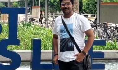 Harsha Kondaveeti is the youngest student intern at NUS University Singapore