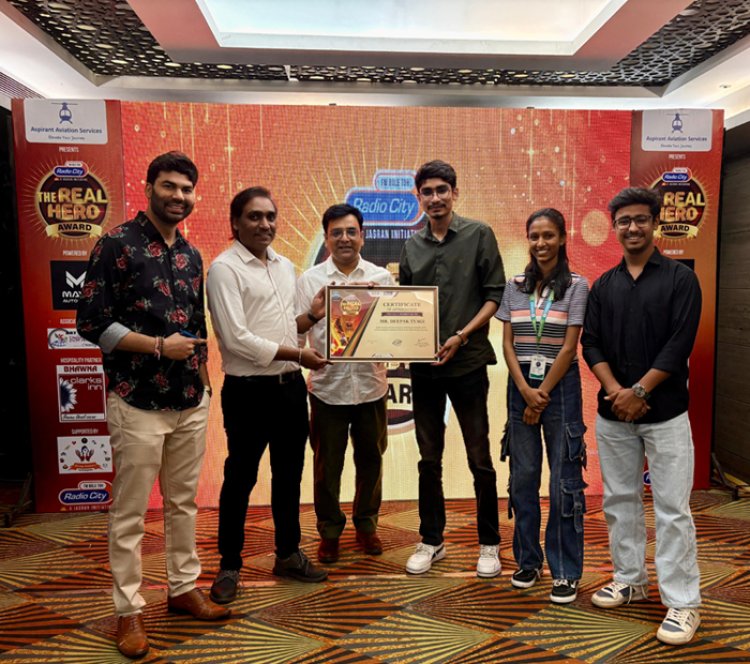 Deepak Tyagi Honoured with ‘The Real Hero Award’ by Radio City 91.9 FM: Leading a Youth Movement for India’s Better Future