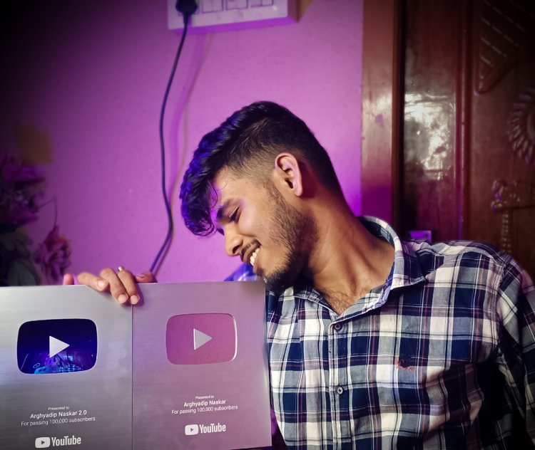 Arghyadip Naskar: Swarupnagar’s First YouTuber to Earn Two Silver Play Buttons at Just 21