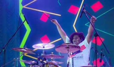 Child Prodigy Jithen Arun Stuns Audience with Drumming Performance at Asia’s Largest Christmas Tree Lighting in Fort Kochi
