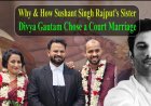 A Beautiful Rebellion: Late Sushant Singh Rajput’s Sister Divya Gautam Redefines Modern Weddings with a Minimalist Court Marriage