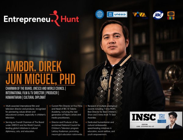 Ambassador Dr. Direk Jun Miguel, PhD: A Global Leader in Film, Television, and Cultural Diplomacy