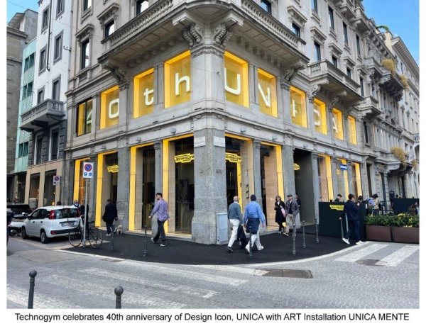 Technogym celebrates 40th anniversary of Design Icon, UNICA with ART Installation UNICA MENTE