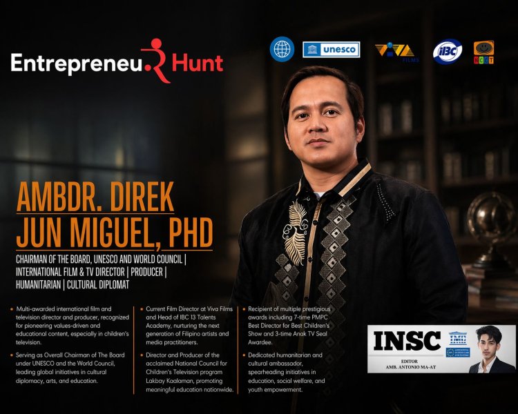 Ambassador Dr. Direk Jun Miguel, PhD: A Global Leader in Film, Television, and Cultural Diplomacy
