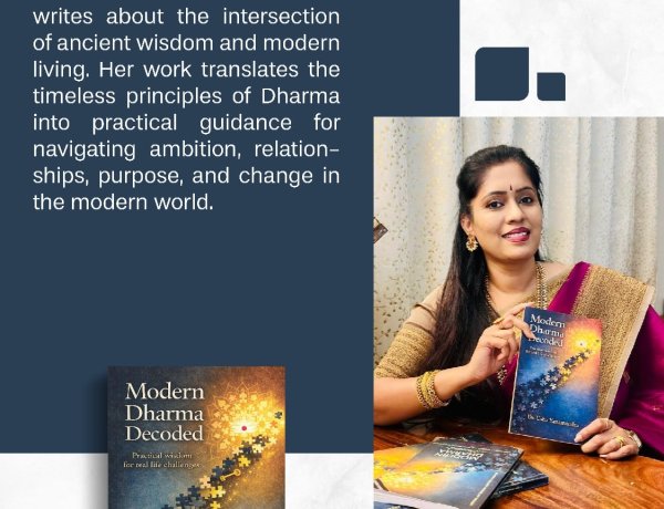Modern Dharma Decoded by Author Dr. Usha Yanamandra – A Practical Guide to Dharma, Life Balance, Decision-Making, and Inner Clarity in Modern Times