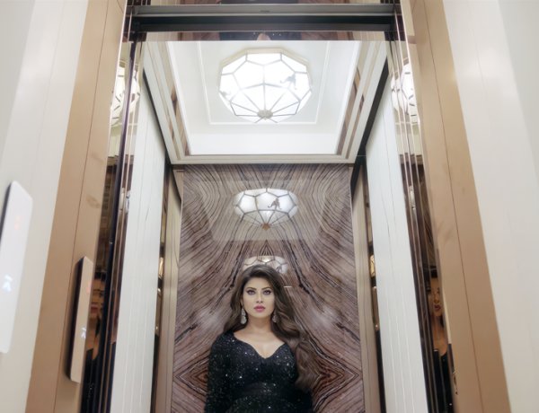 Where the Lift Becomes Part of the Architecture: Hybon’s Bespoke Cabin for Urvashi Rautela